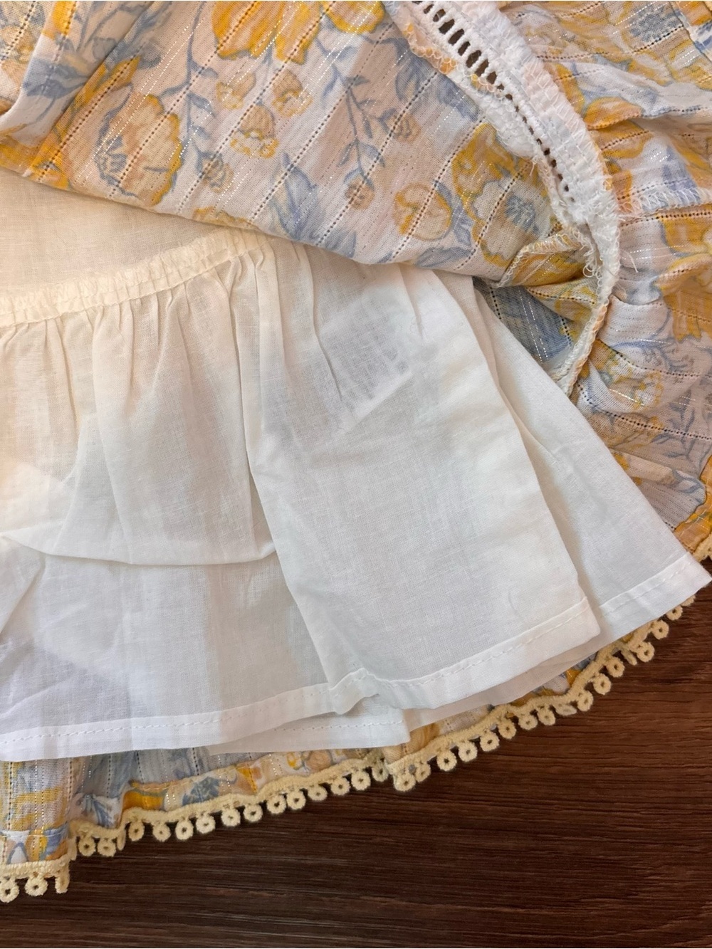 Sincerely Jules Girls 18 Months Yellow Floral Dress Spring Summer Cotton - Picture 5 of 7